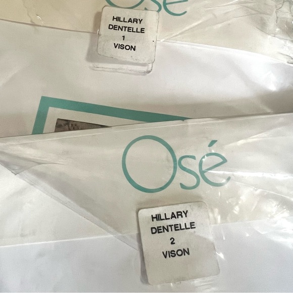 Italian Thigh High Lace Top Nude Stockings by Osé, Made in Italy, New, Size 1 &2 - Picture 6 of 7